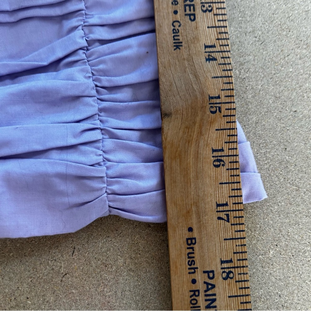 🌸 Wayf Lavender Ruched Puff Sleeve Blouse – Size XS 🌸 - Picture 7 of 9